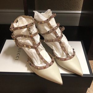 💯 Authentic Valentino ROCKSTUD ANKLE PUMP 65mm